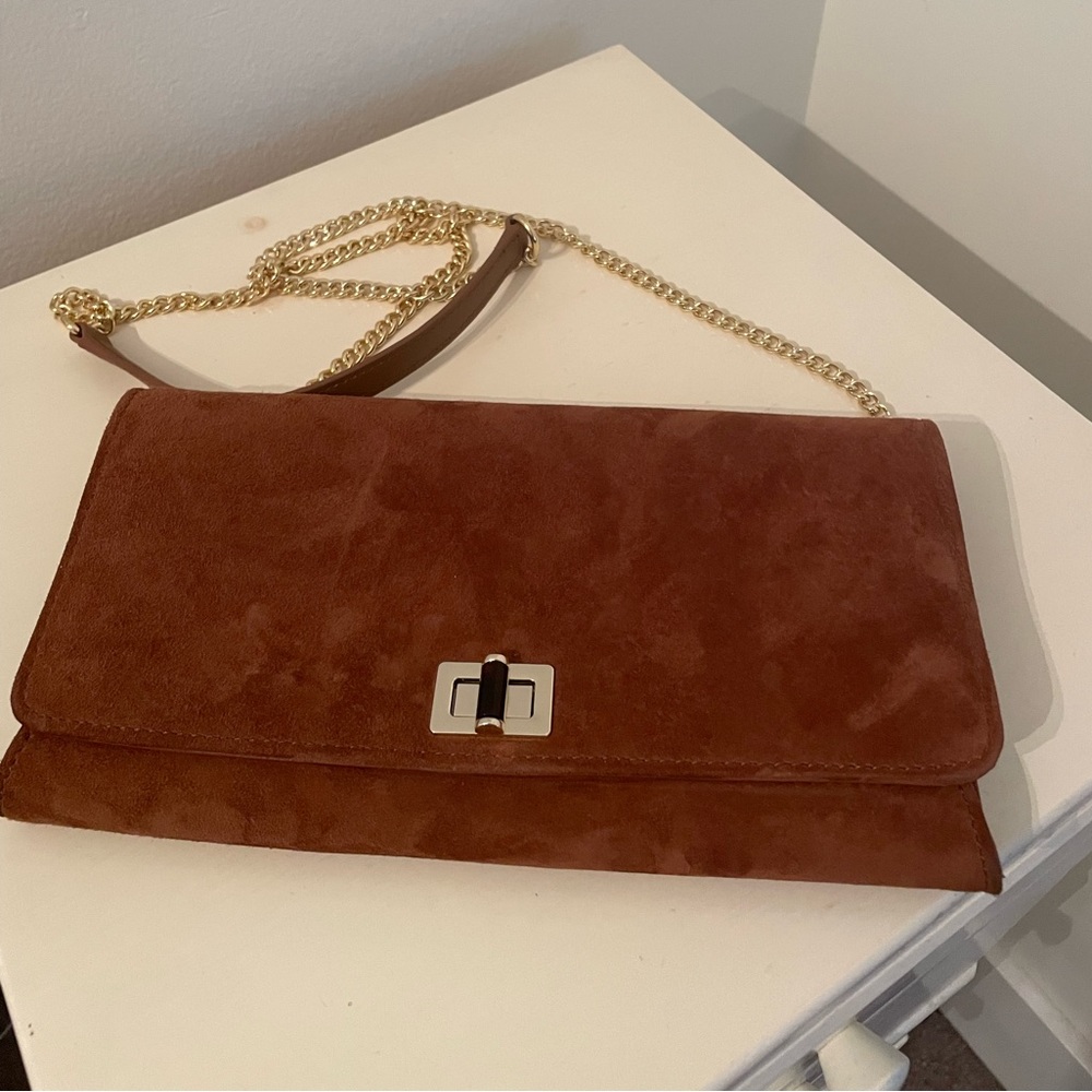 Talbots suede purse